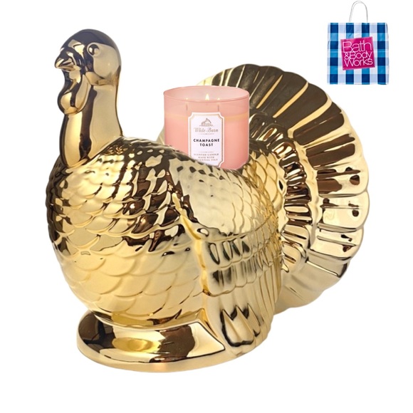 Bath & Body Works | Accents | Bath Body Works Gold Turkey 3 Wick Candle ...